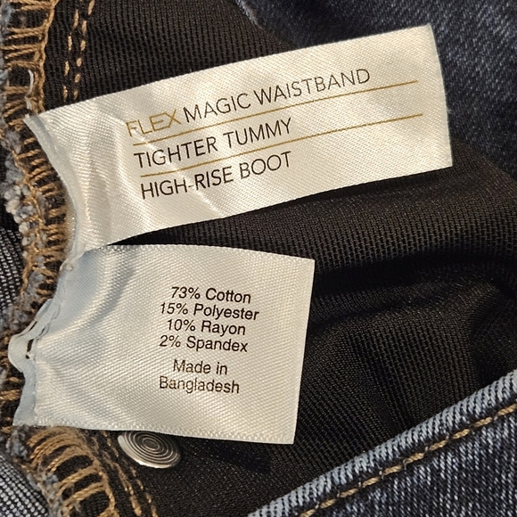 Lane Bryant SZ 24P Hi Rise Boot Cut Flex Waistband Med Wash Tight Tummy Jeans - Picture 4 of 11